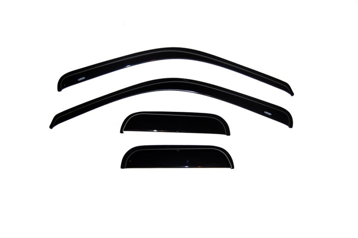 AVS 99-16 Ford F-250 Supercab Ventvisor Outside Mount Window Deflectors 4pc - Smoke - Bull Strap