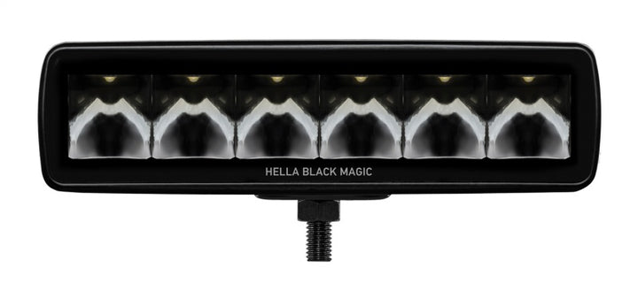 Hella Universal Black Magic 6 L.E.D. Mini Light Bar - Spot Beam - Bull Strap