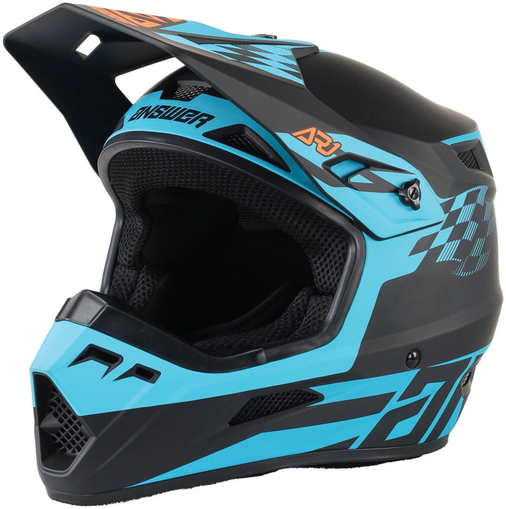 Answer AR1 Sweep Helmet Black/Astana/Hyper Orange - Small - Bull Strap