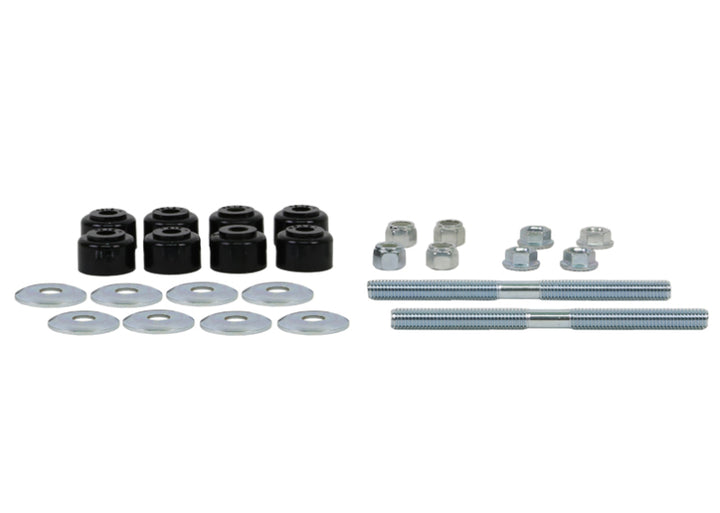 Whiteline Plus Universal Sway Bar Link Threaded Rod w/ Poly Bushes 140mm - Bull Strap