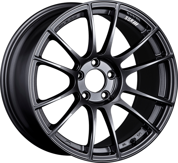 SSR GTX04 18x9.5 5x114.3 40mm Offset Dark Gunmetal Wheel - Bull Strap