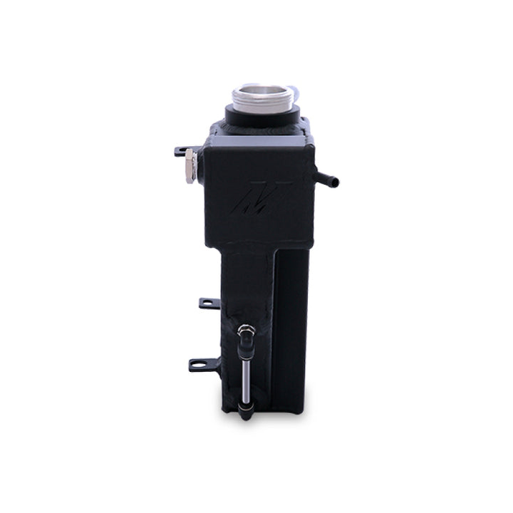 Mishimoto 2016+ Chevrolet Camaro Aluminum Coolant Overflow/Expansion Tank - Black - Bull Strap
