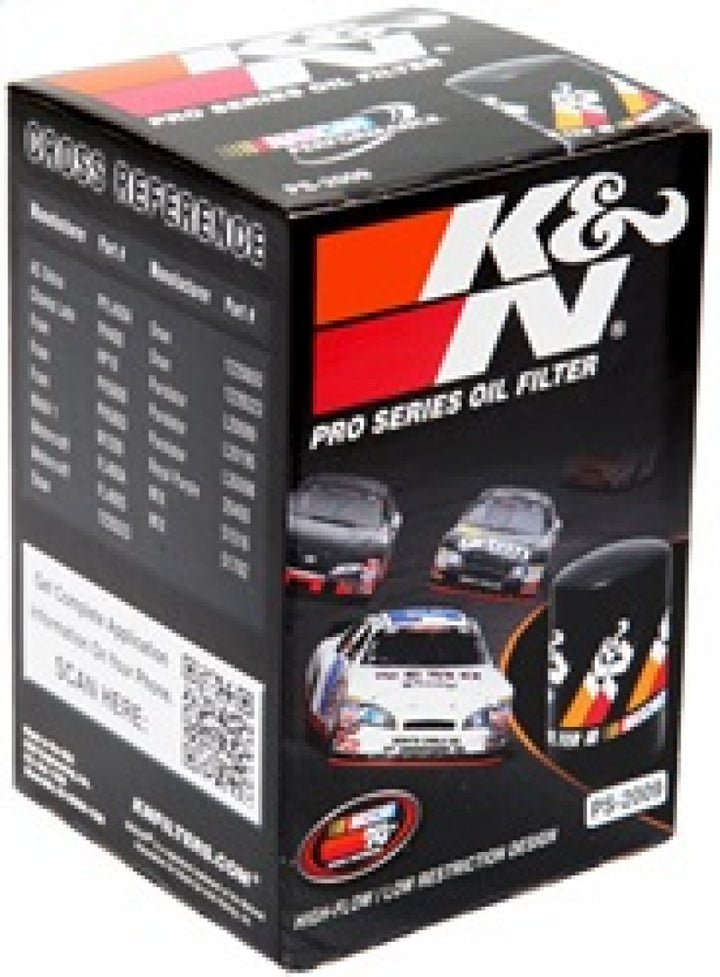 K&N Oil Filter for Ford/Lincoln/Mercury/Mazda/Chrysler/Dodge/Jeep/Jaguar 3in OD x 5.063in H - Bull Strap