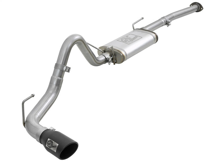 aFe MACH Force-Xp 2-1/2in 304 SS Cat-Back Exhaust w/Black Tips 2016+ Toyota Tacoma L4-2.7L / V6-3.5L - Bull Strap