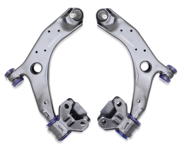 SuperPro 10-14 Mazda3 Front Lower Control Arm Set W/ Sp Bushings - Bull Strap