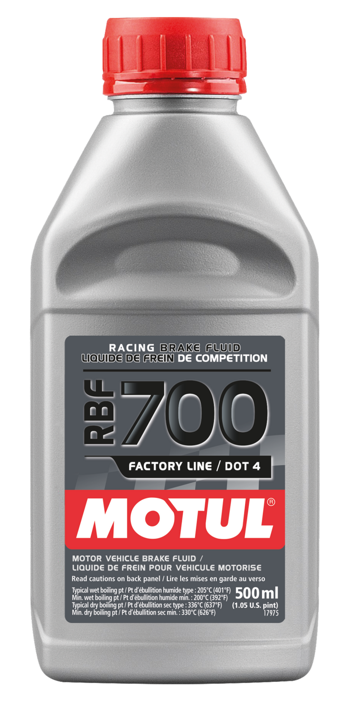Motul 1/2L Brake Fluid RBF 700 - Racing DOT 4 - Bull Strap