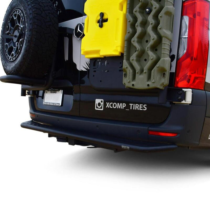 Westin 07-25 Mercedes-Benz Sprinter Outlaw Rear Step - Textured Black - Bull Strap