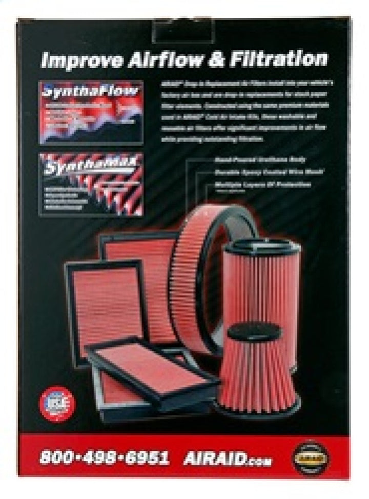 Airaid 2015-2016 Ford Mustang V8 5.0L F/I Direct Replacement Dry Filter - Bull Strap