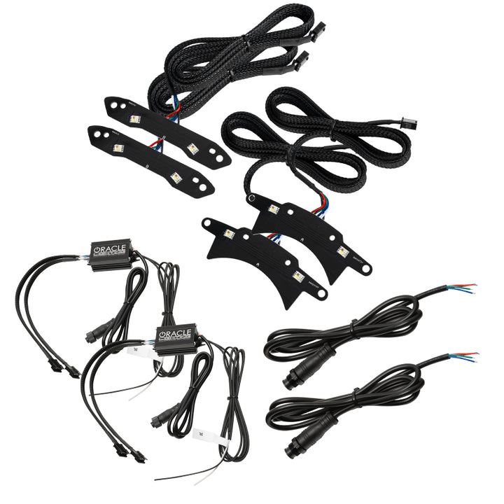 Oracle 15-21 Dodge Challenger RGB+W Headlight DRL Upgrade Kit - ColorSHIFT+W - Bull Strap