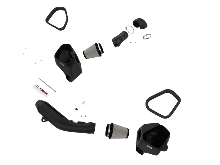 aFe POWER Magnum FORCE Stage-2 Pro DRY S Cold Air Intake System 15-19 BMW M3/M4 3.0L - Bull Strap