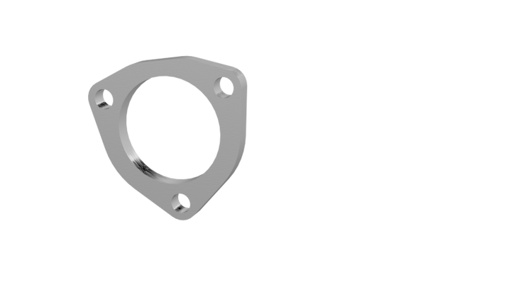 QTP 2.5in Weld-On QTEC 3 Bolt Flange - Bull Strap