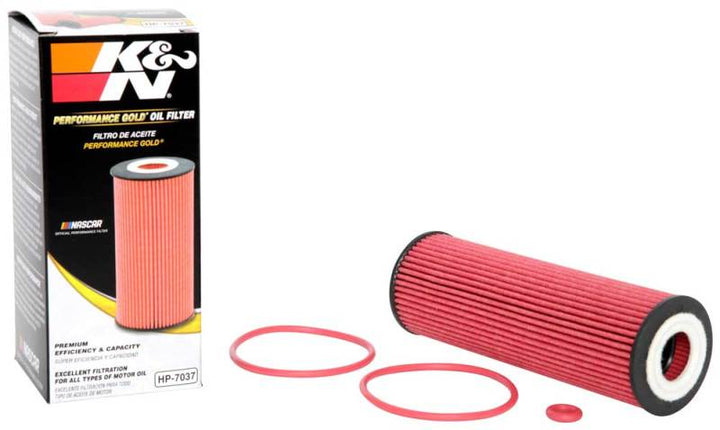 K&N Ford / Lincoln 1.938in OD x 5.5in H Oil Filter - Bull Strap