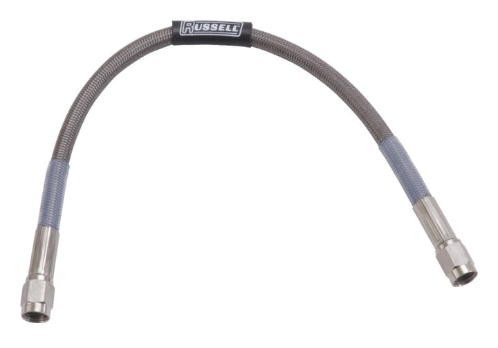 Russell Performance 53in Straight -3 AN Competition Brake Hose - Bull Strap