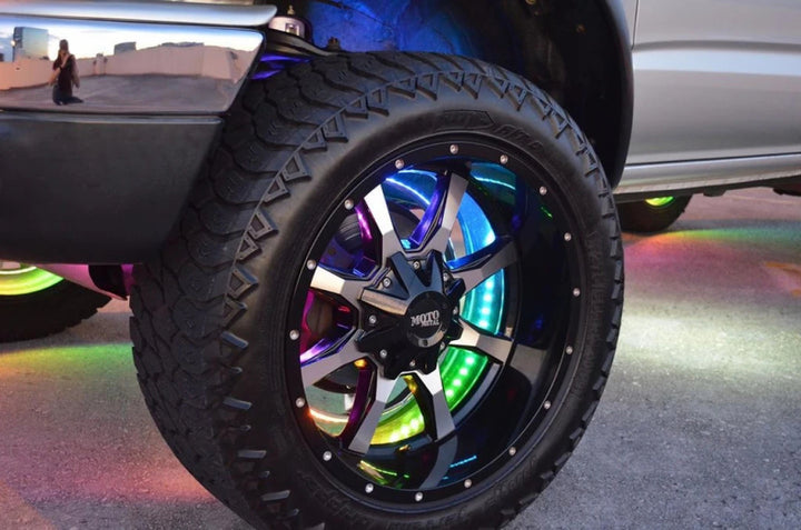 Oracle LED Illuminated Wheel Rings - ColorSHIFT Dynamic - ColorSHIFT - Dynamic - Bull Strap
