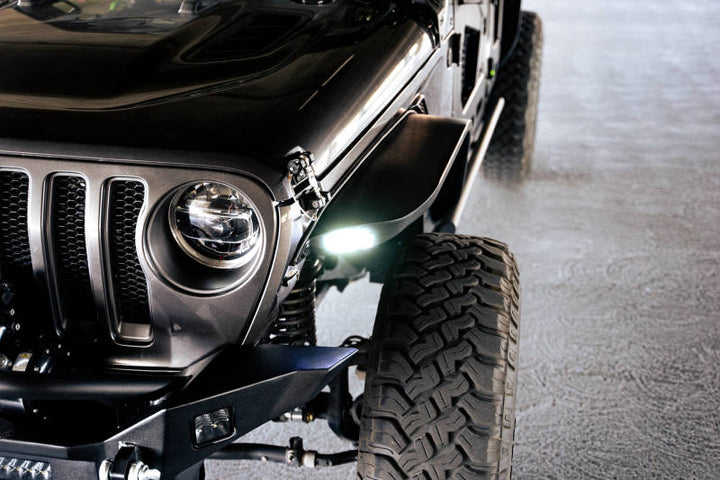 DV8 Offroad 18-23 Jeep Wrangler JL Slim Fender Flares - Bull Strap