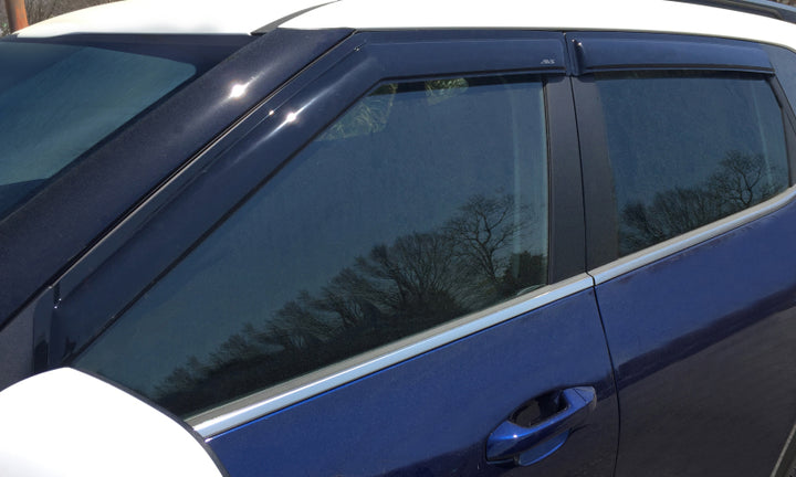 AVS 21-22 Kia Seltos Ventvisor Outside Mount Window Deflectors 4pc - Smoke - Bull Strap
