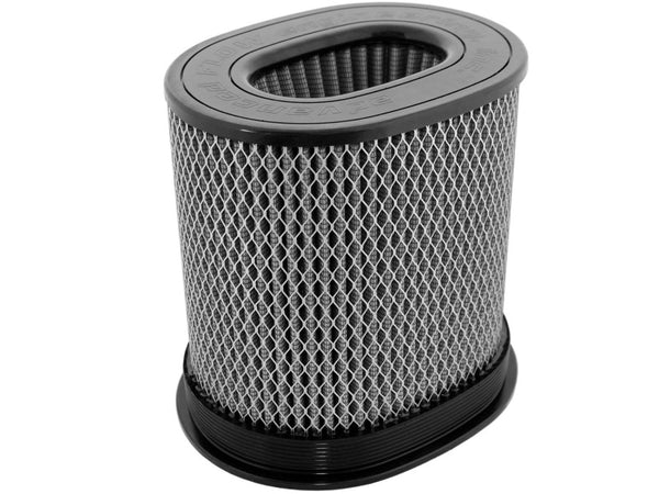 aFe MagnumFLOW HD Air Filters Pro Dry S Oval 7in X 4.75in F 9in X 7in T X 9H - Bull Strap