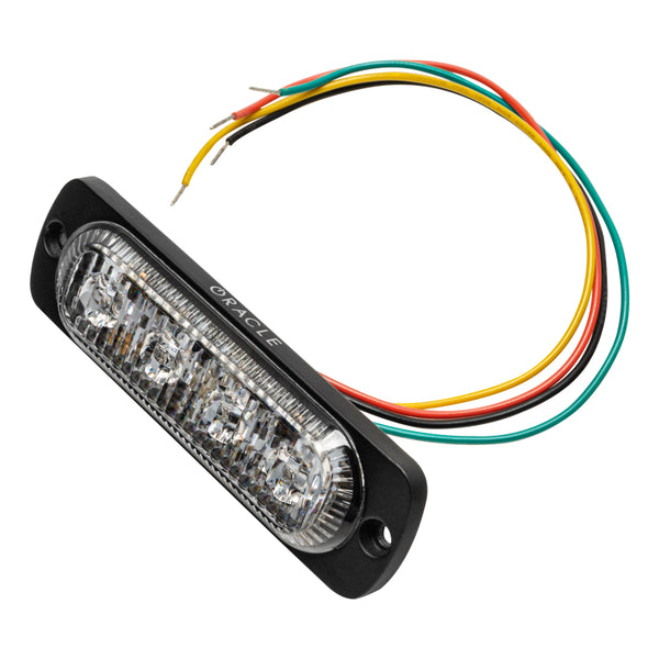 Oracle 4 LED Slim Strobe - Amber - Bull Strap