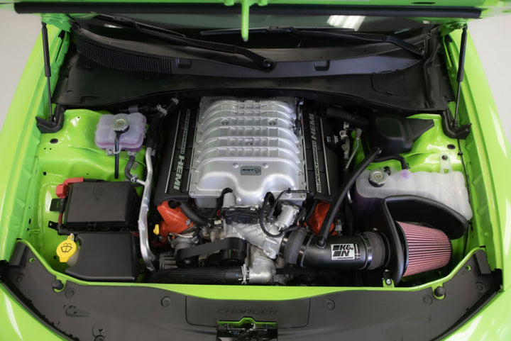 K&N 2017 Dodge Challenger Hellcat SC V8-6.2L F/l Typhoon Air Intake - Bull Strap