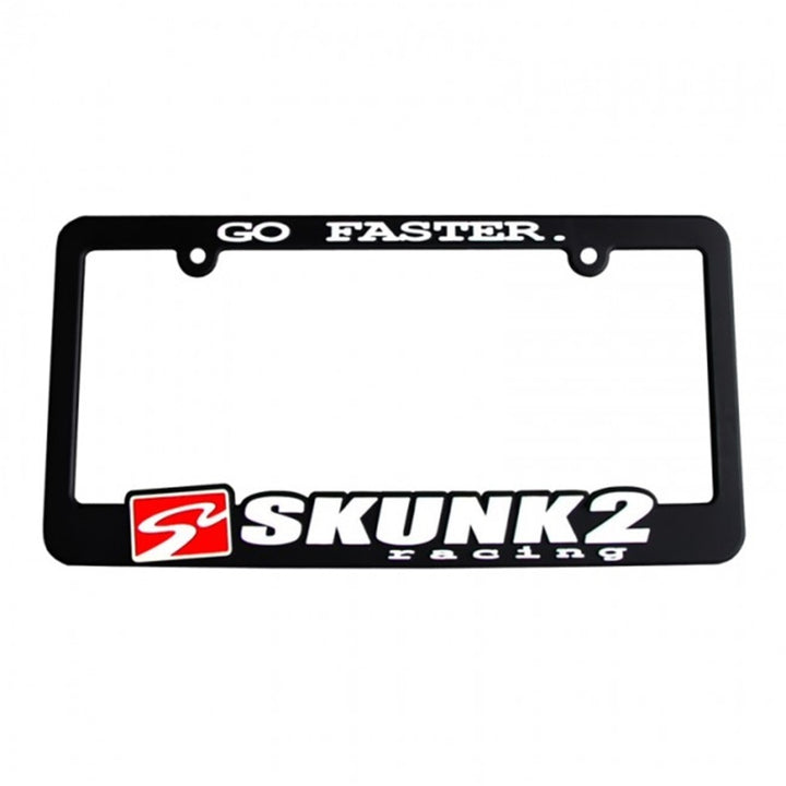 Skunk2 Go Faster License Plate Frame - Bull Strap
