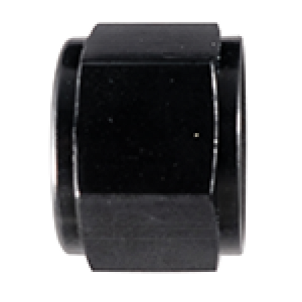 Fragola -10AN Aluminum Flare Cap - Black - Bull Strap
