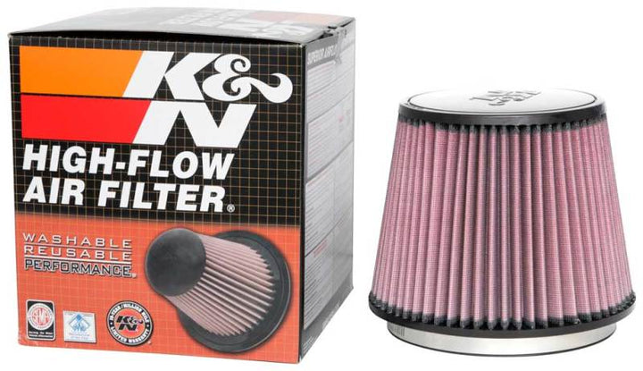 K&N Universal Clamp-On Air Filter 6in FLG / 7-1/2in B / 5-7/8in T / 6in H - Bull Strap