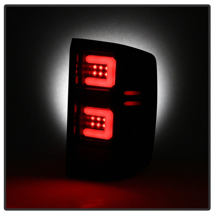 Spyder Chevy 1500 14-16 Light Bar LED Tail Lights All Blk ALT-YD-CS14-LBLED-BKV2 - Bull Strap