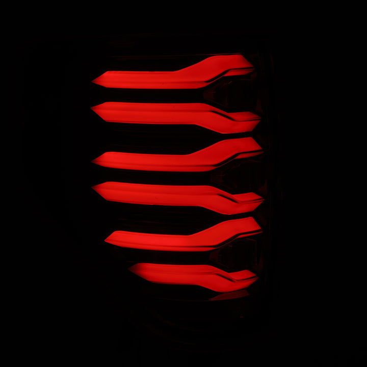 AlphaRex 09-14 Ford F150 LUXX LED Taillights - AlphaBlack Housing - Bull Strap