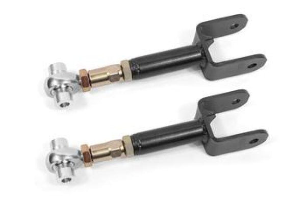 BMR 78-87 G-Body Upper Control Arms DOM On-car Adj Rod Ends - Black Hammertone - Bull Strap
