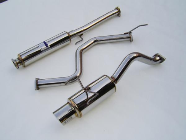 Invidia 92-95 Civic EF6 3DR 60mm (101mm tip) Cat-back Exhaust - Bull Strap