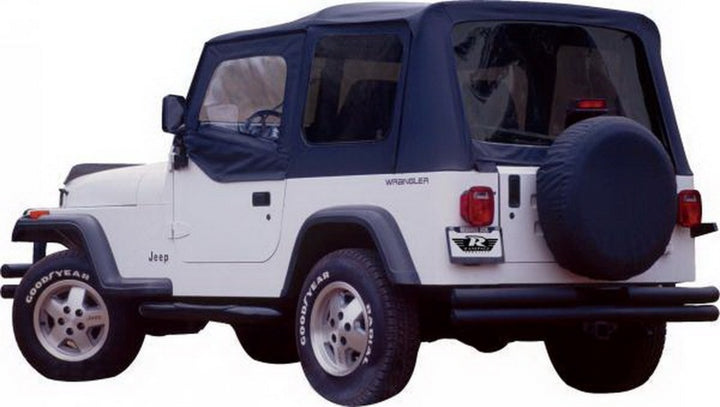 Rampage 1976-1983 Jeep CJ5 Complete Top - Black Denim - Bull Strap