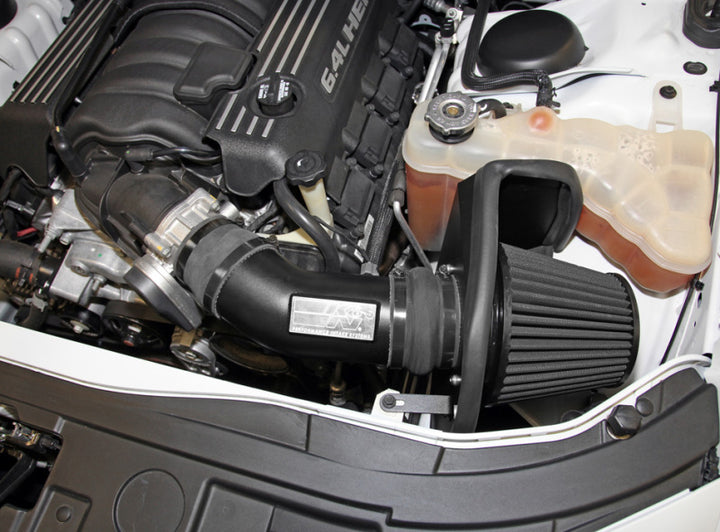 K&N 11-13 Dodge Challenger V8/12-13 Charger V8 / 12-13 Chrysler 300 Black Performance Intake Kit - Bull Strap