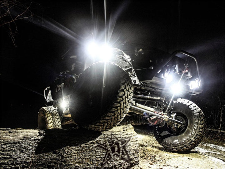 Rigid Industries Rock Light Kit- Amber (4 lights) - Bull Strap