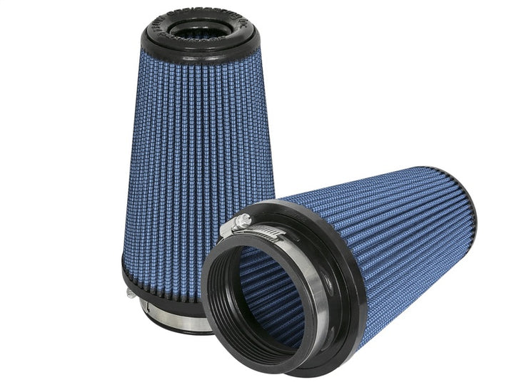 aFe Magnum FLOW Pro 5R Replacement Air Filter (Pair) F-3.5 / B-5 / T-3.5 (Inv) / H-8in. - Bull Strap