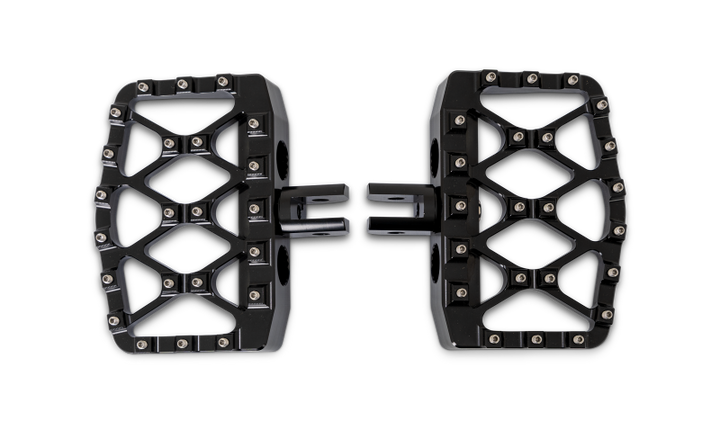 Burly Brand 18-24 M8 Softail Mx-Evolution Mini Floorboards - Bull Strap
