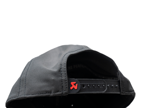 Akrapovic Logo Baseball Cap - Black - Bull Strap