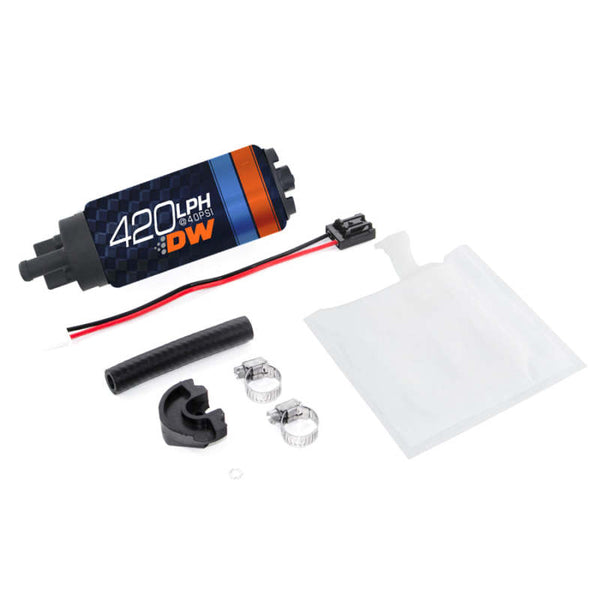 Deatschwerks DW420 Series 420lph In-Tank Fuel Pump w/ Install Kit For Forester 97-07 Impreza - Bull Strap