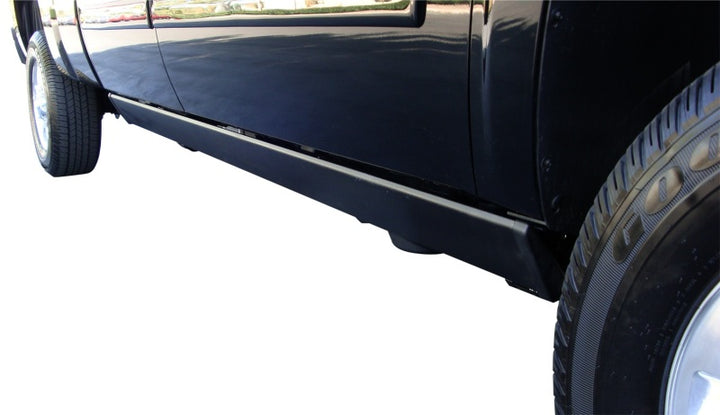 AMP Research 2011-2014 GMC Sierra 2500/3500 Extended/Crew PowerStep - Black - Bull Strap