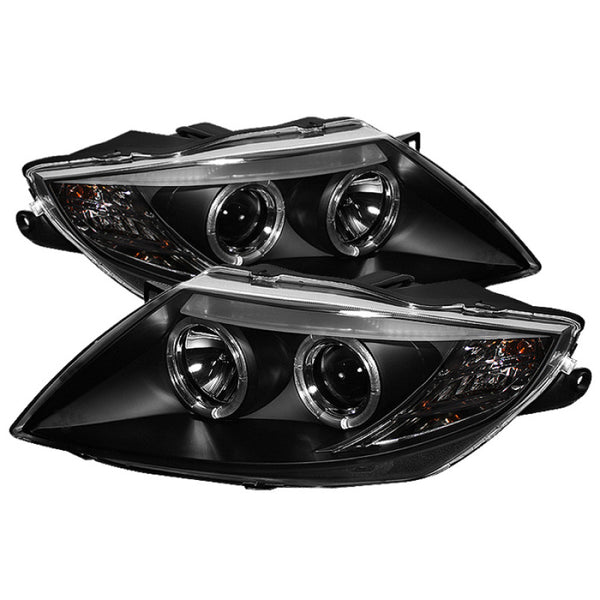 Spyder BMW Z4 03-08 Projector Headlights Halogen Model Only - LED Halo Black PRO-YD-BMWZ403-HL-BK - Bull Strap