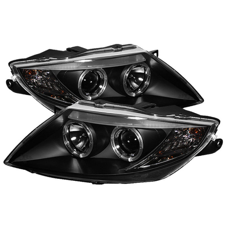 Spyder BMW Z4 03-08 Projector Headlights Halogen Model Only - LED Halo Black PRO-YD-BMWZ403-HL-BK - Bull Strap