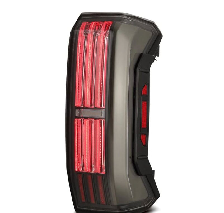 AlphaRex 22-24 Toyota Tundra NOVA-Series Prismatic LED Tail Lights - Alpha-Black - Bull Strap