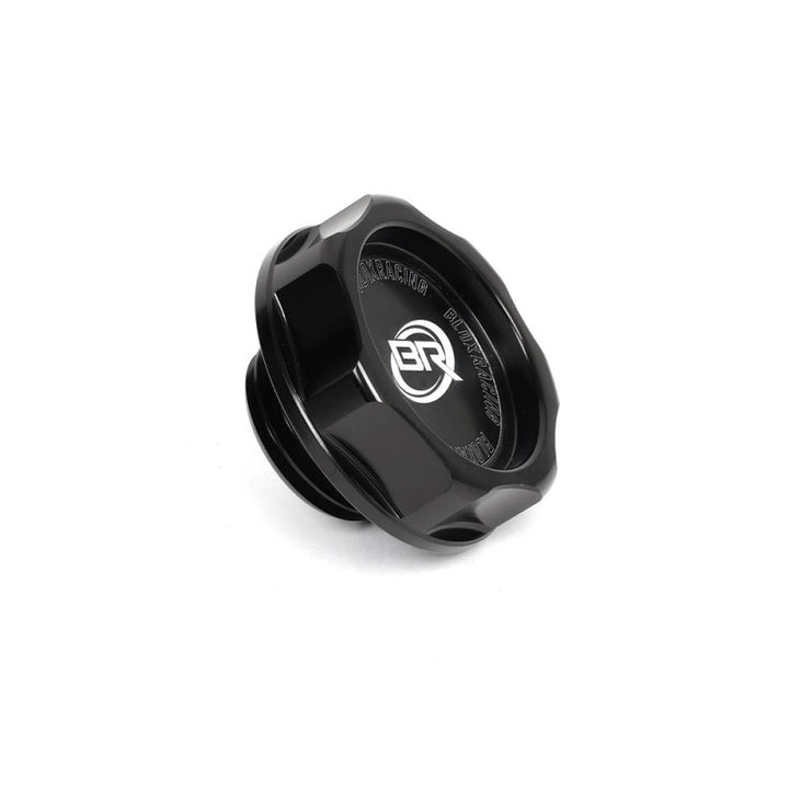 BLOX Racing Billet Honda Oil Cap - Black - Bull Strap
