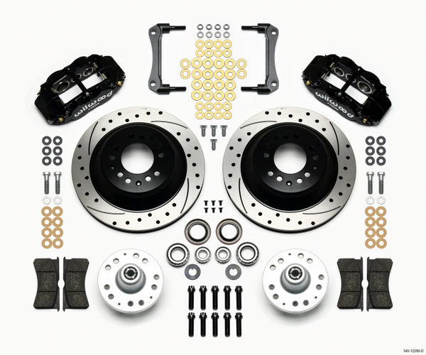 Wilwood Narrow Superlite 6R Front Hub & 1PC Rtr Kit 12.88in Drilled 79-81 Camaro - Bull Strap