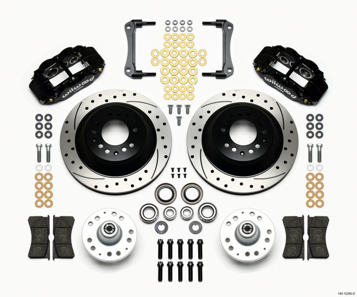 Wilwood Narrow Superlite 6R Front Hub & 1PC Rtr Kit 12.88in Drilled 79-81 Camaro - Bull Strap