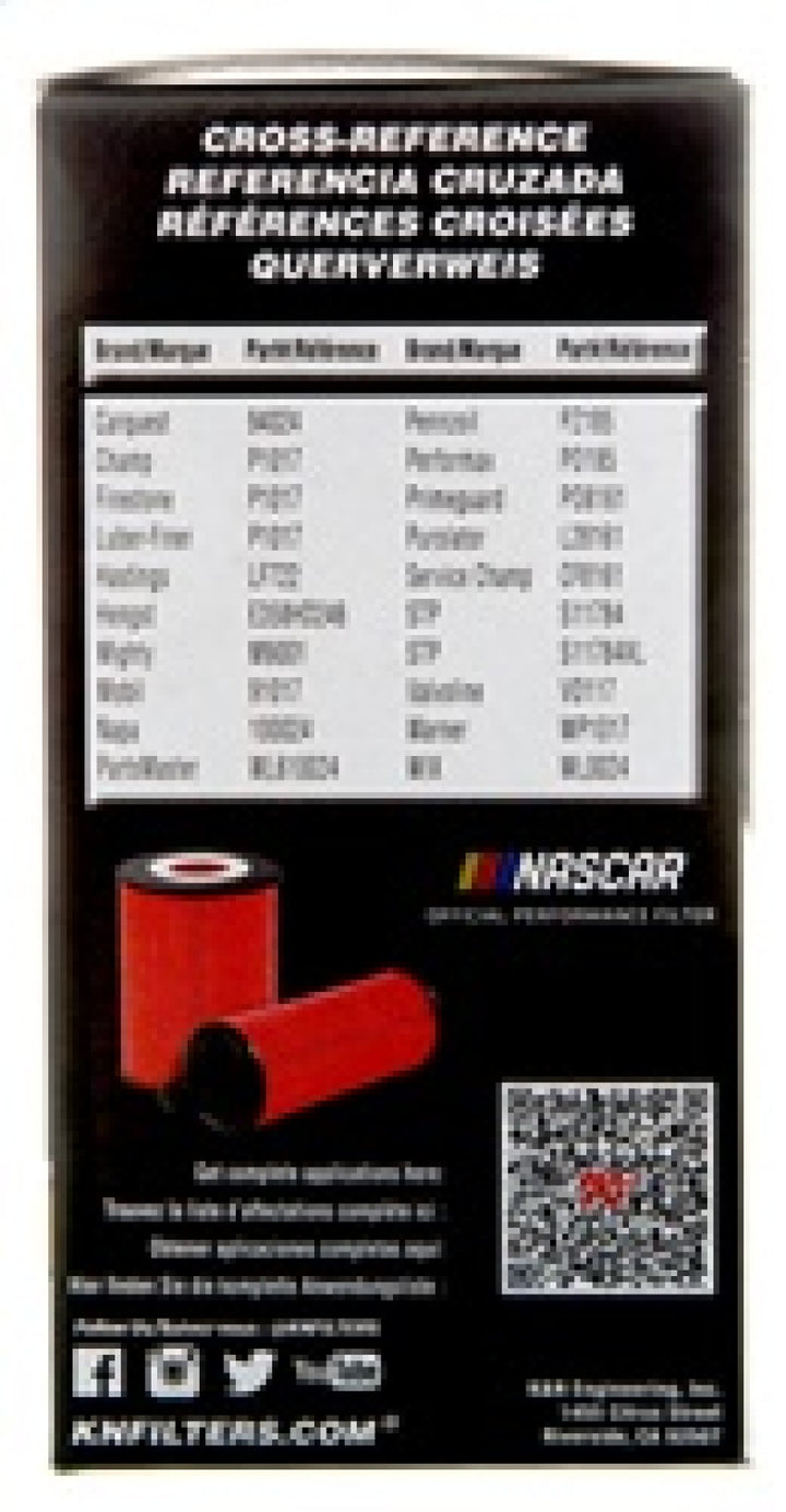 K&N Performance Oil Filter for 2019 Audi A3 2.0L - Bull Strap