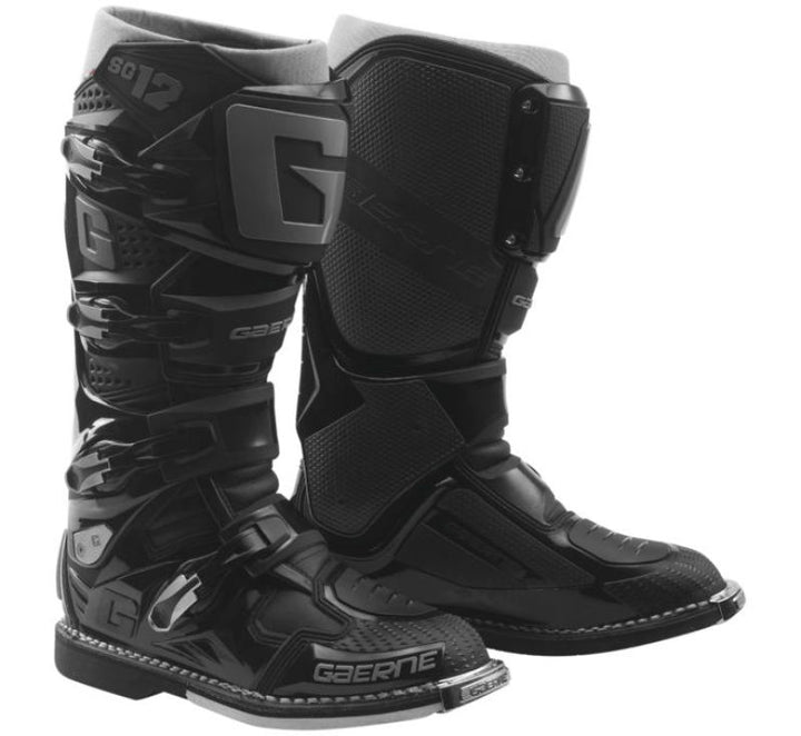 Gaerne SG12 Boot Enduro Black Size - 10.5 - Bull Strap