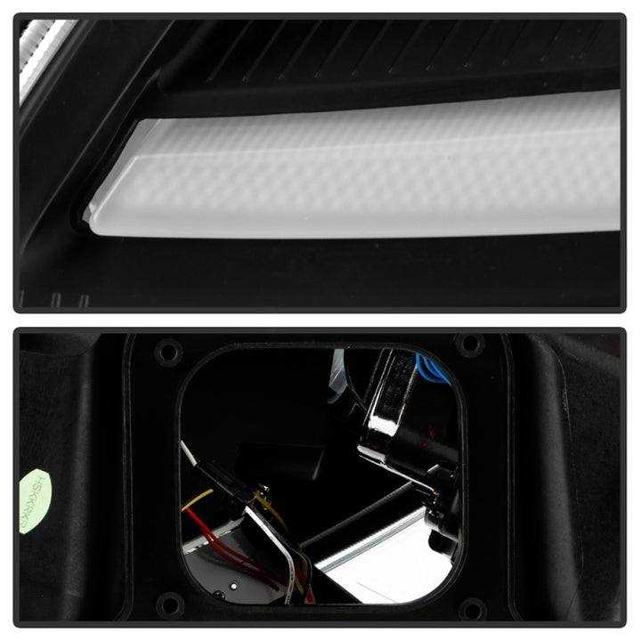 Spyder Signature Series 05-13 Chevrolet Corvette C6 Projector Headlights - Bull Strap