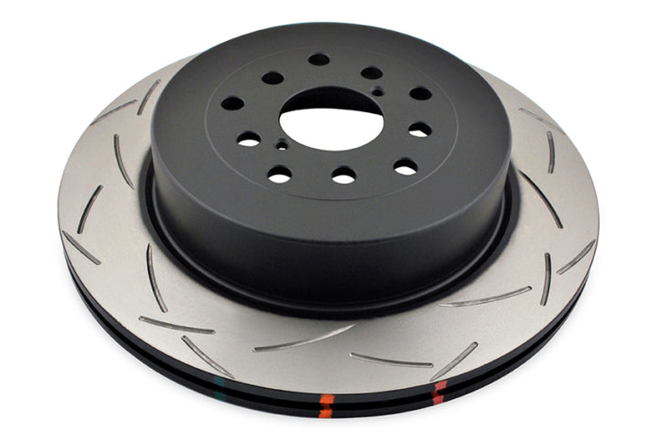 DBA 01-07 Subaru WRX/STI 10 Stud Hole Rear Slotted 4000 Series Rotor - Bull Strap