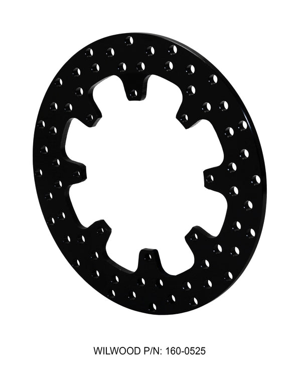 Wilwood Rotor-Steel-Sprint/Mod-Drilled 12.00 x .350 - 8 on 7.00in - Bull Strap