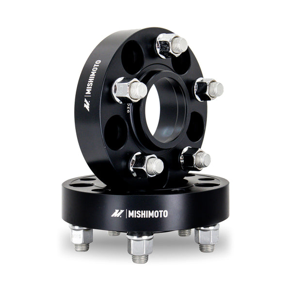 Mishimoto Wheel Spacers - 5x100 - 56.1 - 25 - M12 - Black - Bull Strap